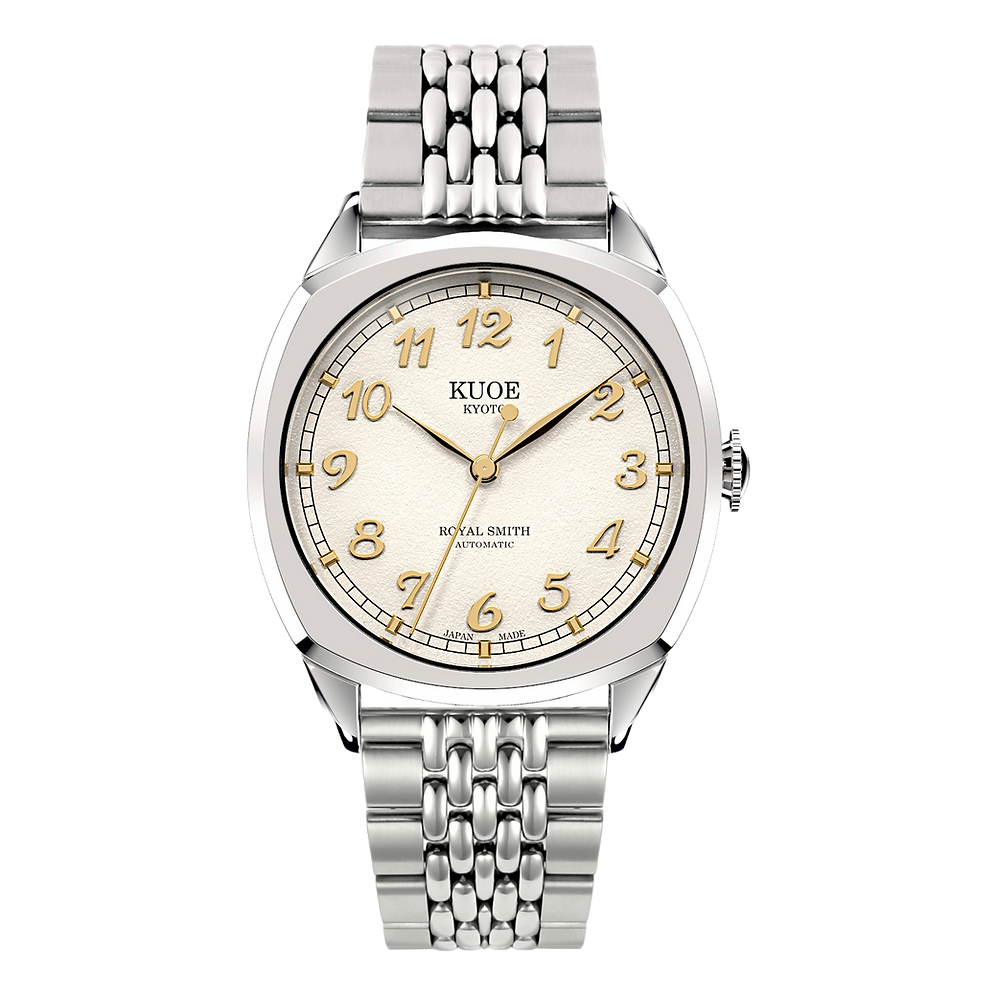 Kuoe Royal Smith 90-008 Silver / Gold with Stainless Steel Bracelet