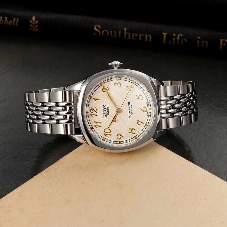 Kuoe Royal Smith 90-008 Silver / Gold with Stainless Steel Bracelet