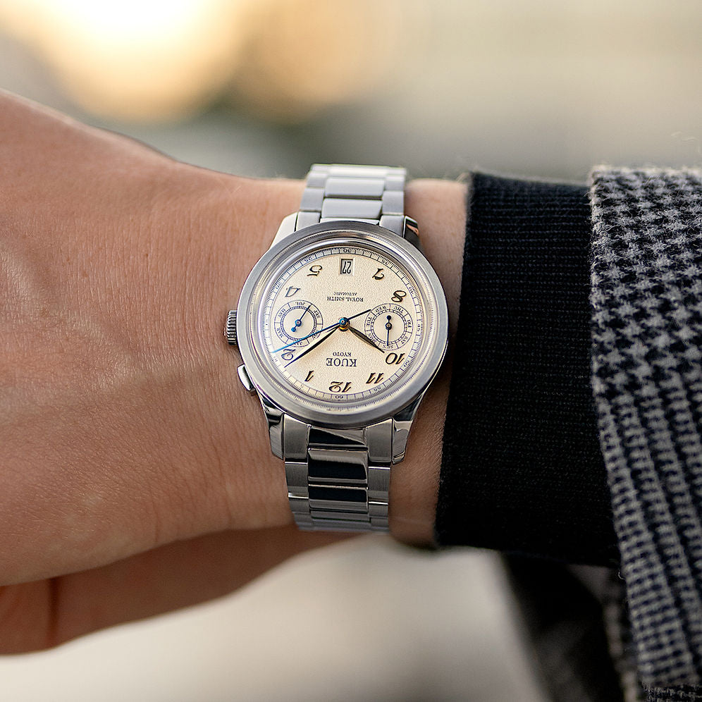 Kuoe Royal Smith 90-010 Automatic Ivory x Grainy Finish Dial