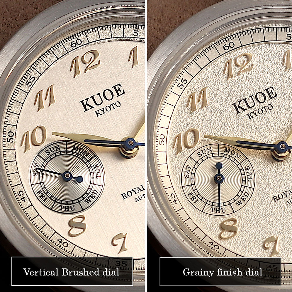 Kuoe Royal Smith 90-010 Automatic Ivory x Vertical Brushed Dial