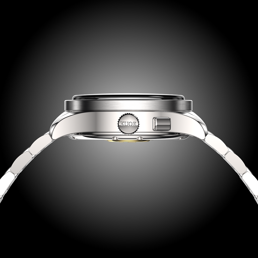 Kuoe Royal Smith 90-010 Automatic Ivory x Grainy Finish Dial