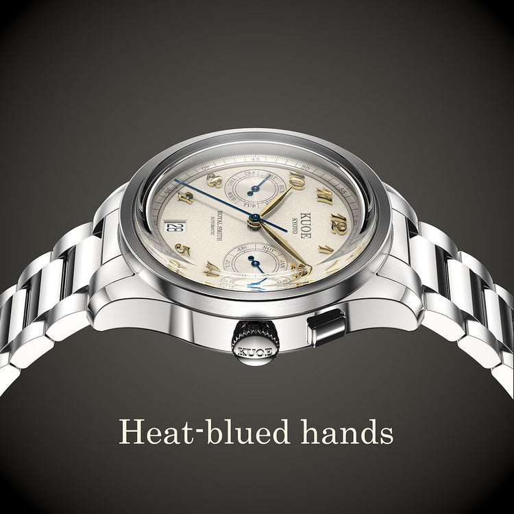Kuoe Royal Smith 90-010 Automatic Ivory x Grainy Finish Dial