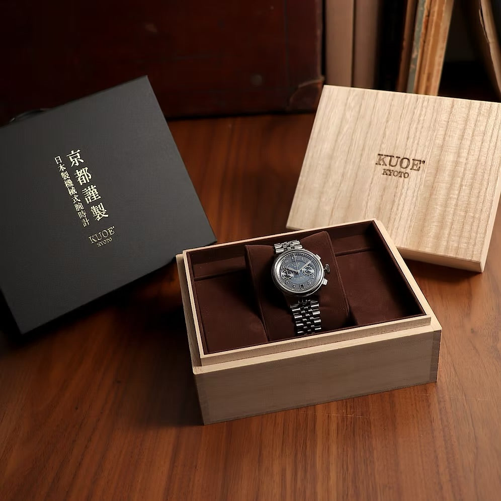 Kuoe Royal Smith 90-012 Automatic Chronograph, Navy with Breguet Numerals