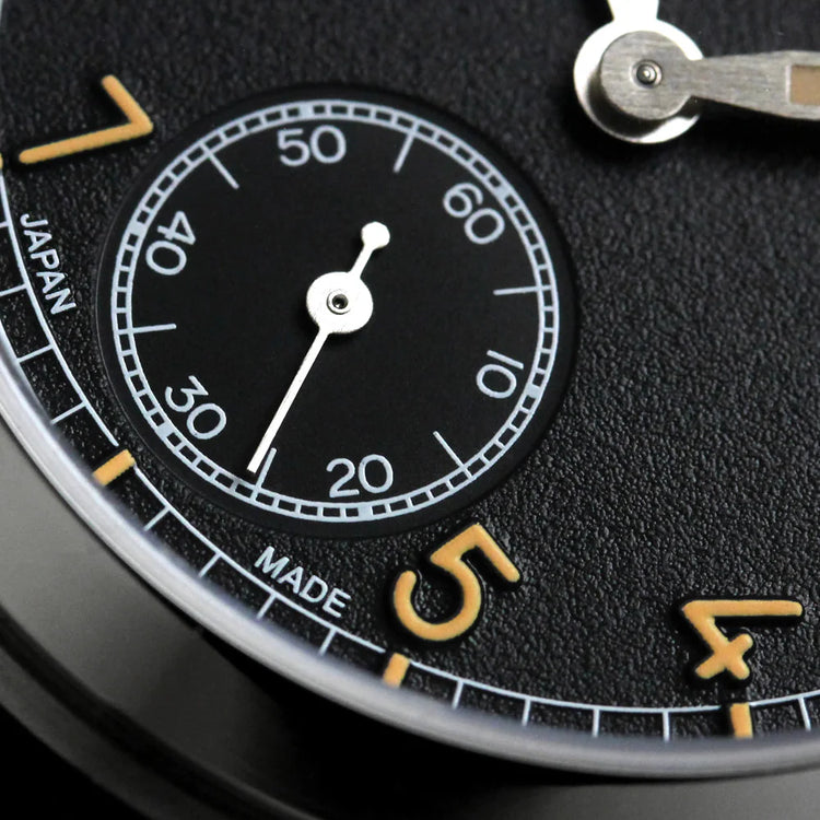 KNIS Retro Military Watch - Black Dial - Black Nylon Strap KN003-BK