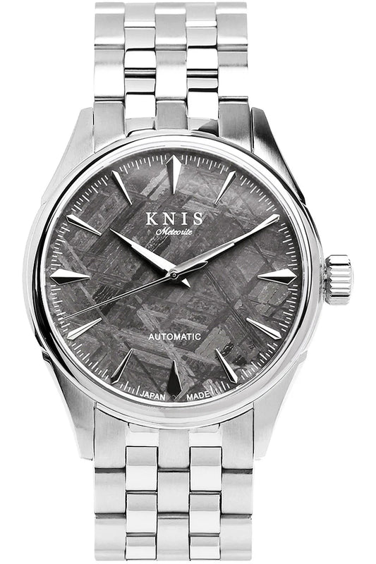 KNIS Meteorite Made in Japan Automatic Watch Men's Silver KN001-MT