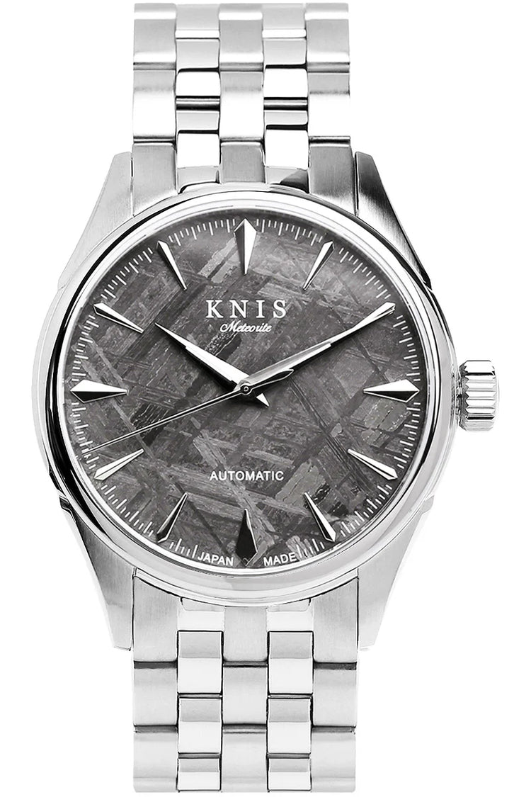 KNIS Meteorite Made in Japan Automatic Watch Men's Silver KN001-MT