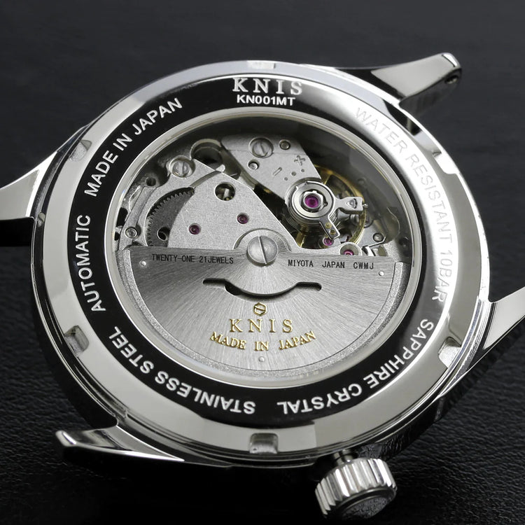 KNIS Meteorite Made in Japan Automatic Watch Men's Silver KN001-MT