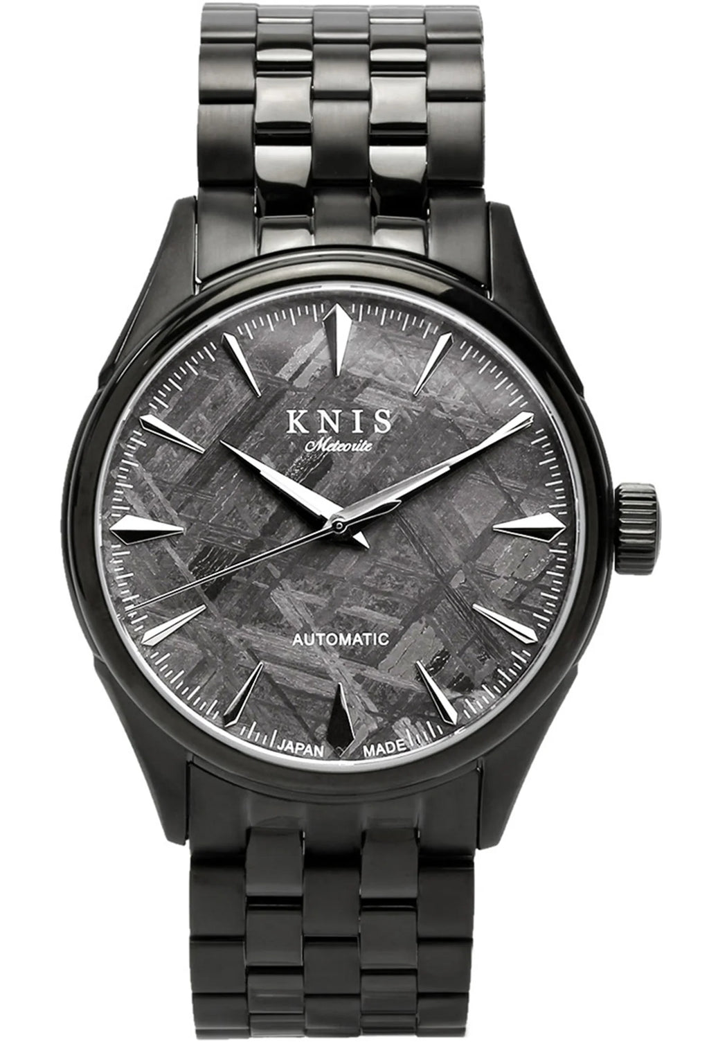 KNIS Meteorite Made in Japan Automatic Watch Men's Black KN001-MTBK