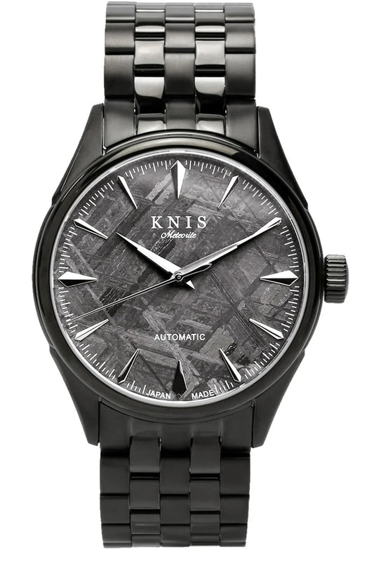 KNIS Meteorite Made in Japan Automatic Watch Men's Black KN001-MTBK