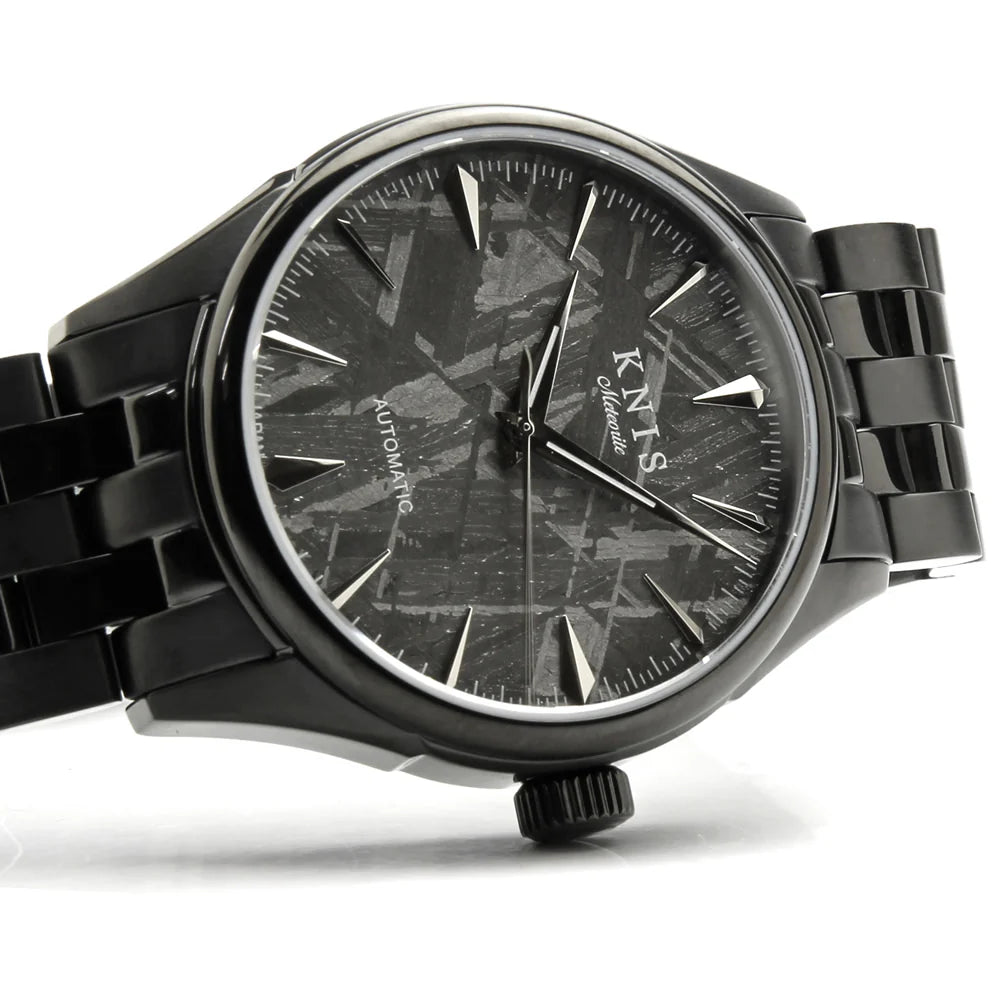 KNIS Meteorite Made in Japan Automatic Watch Men's Black KN001-MTBK