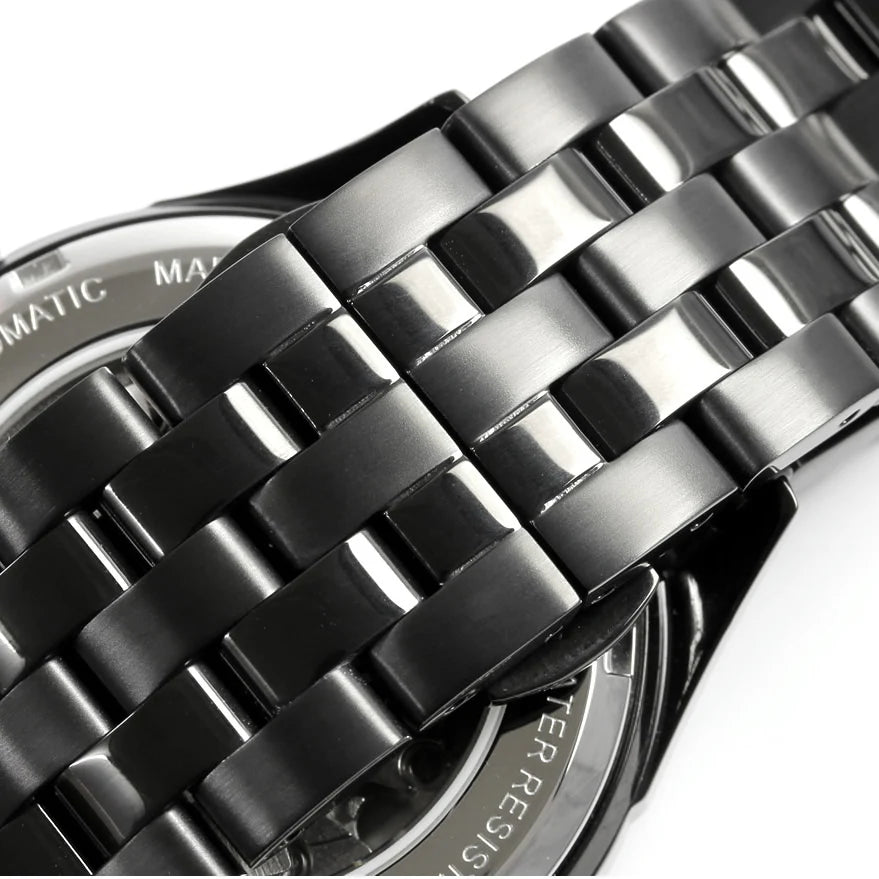 KNIS Meteorite Made in Japan Automatic Watch Men's Black KN001-MTBK