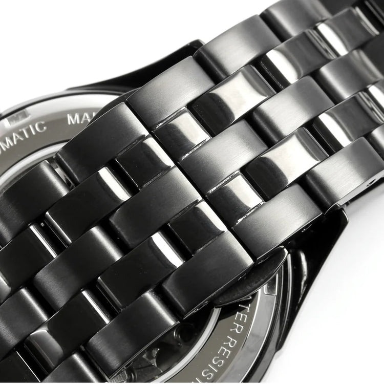 KNIS Meteorite Made in Japan Automatic Watch Men's Black KN001-MTBK
