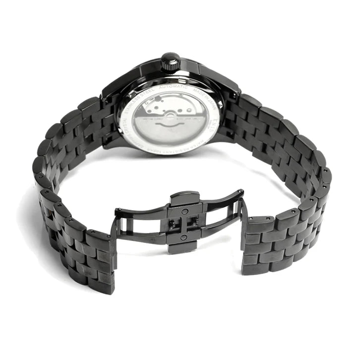 KNIS Meteorite Made in Japan Automatic Watch Men's Black KN001-MTBK