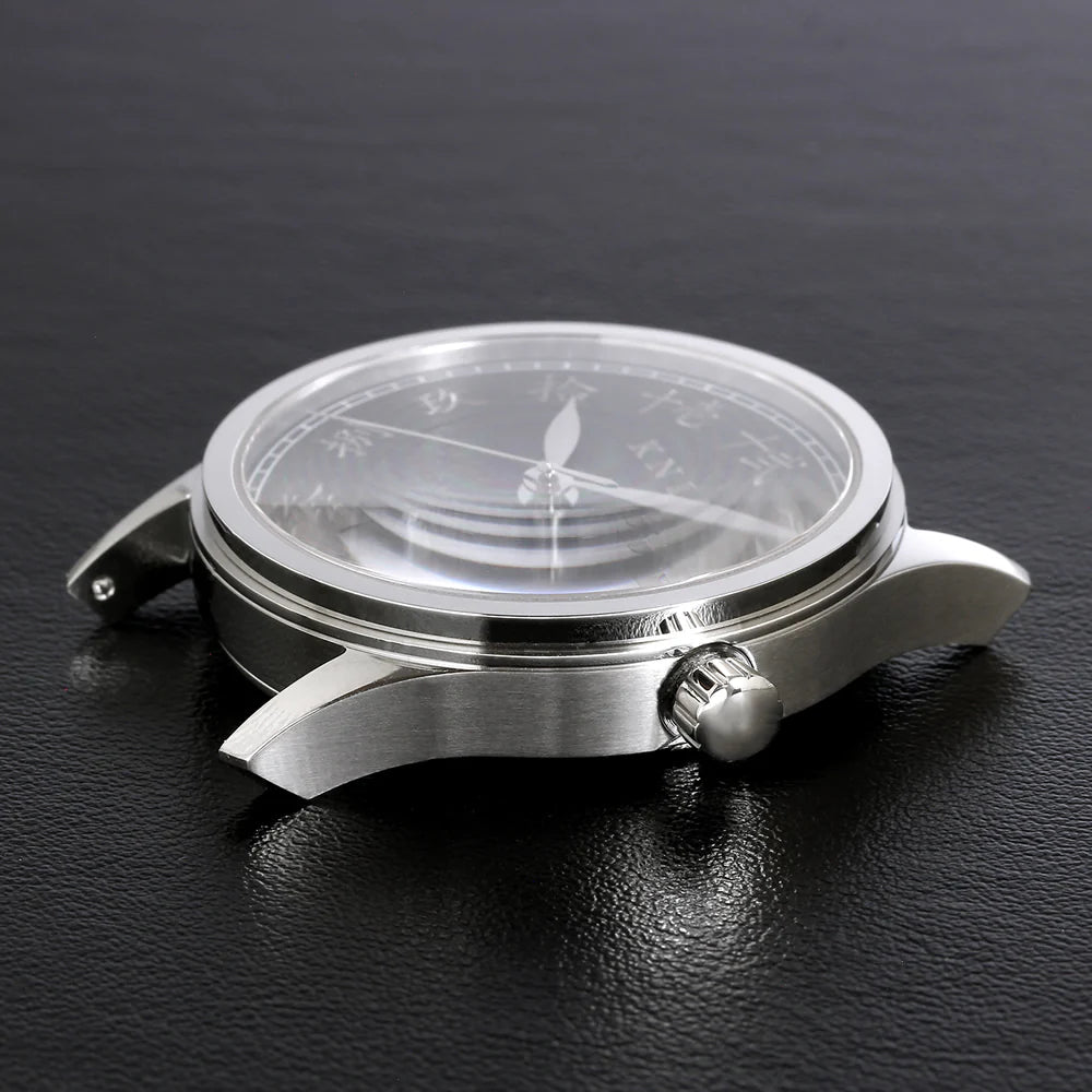 KNIS KOKU Automatic KANJI White / Engraved Dial Stainless Steel Bracelet (KN005-KJWHRC)