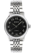 KNIS KOKU Automatic KANJI Black / Engraved Dial Stainless Steel Bracelet (KN005-KJBKRC)