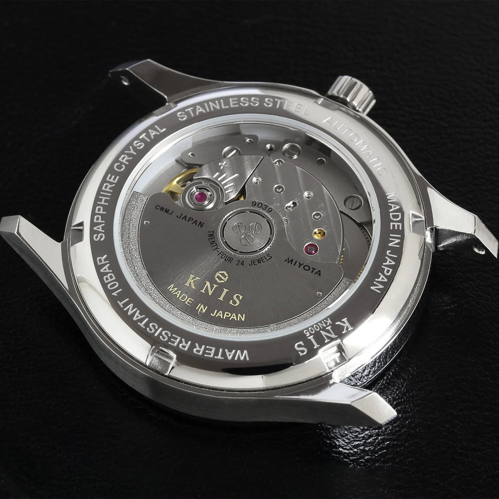 KNIS KOKU Automatic Breguet Numerals White / Engraved Dial Stainless Steel Bracelet (KN005-BGWHRC)
