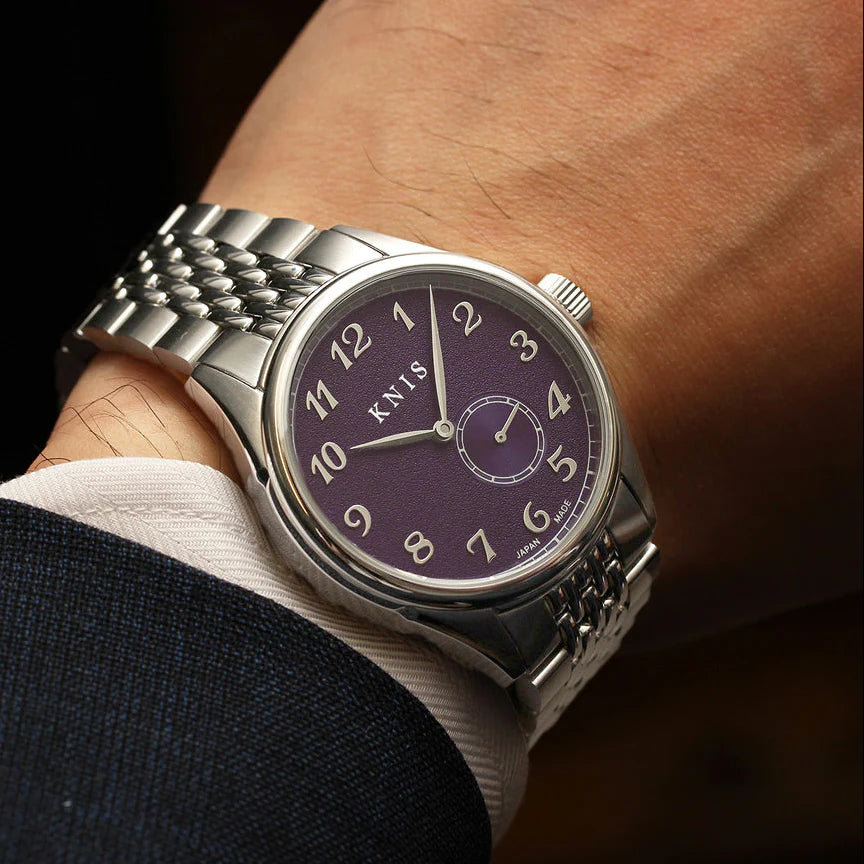 KNIS KODOU Small Seconds Automatic - Purple / Stainless Steel Bracelet (KN009-PPRC)