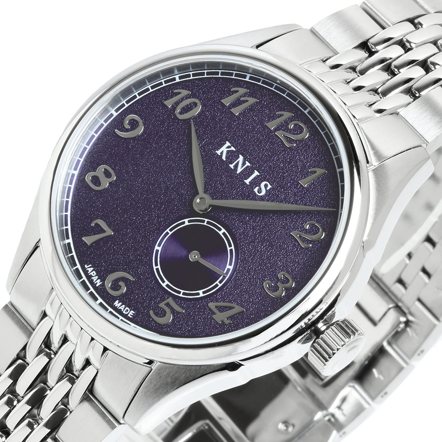 KNIS KODOU Small Seconds Automatic - Purple / Stainless Steel Bracelet (KN009-PPRC)