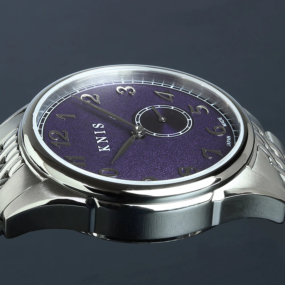 KNIS KODOU Small Seconds Automatic - Purple / Stainless Steel Bracelet (KN009-PPRC)