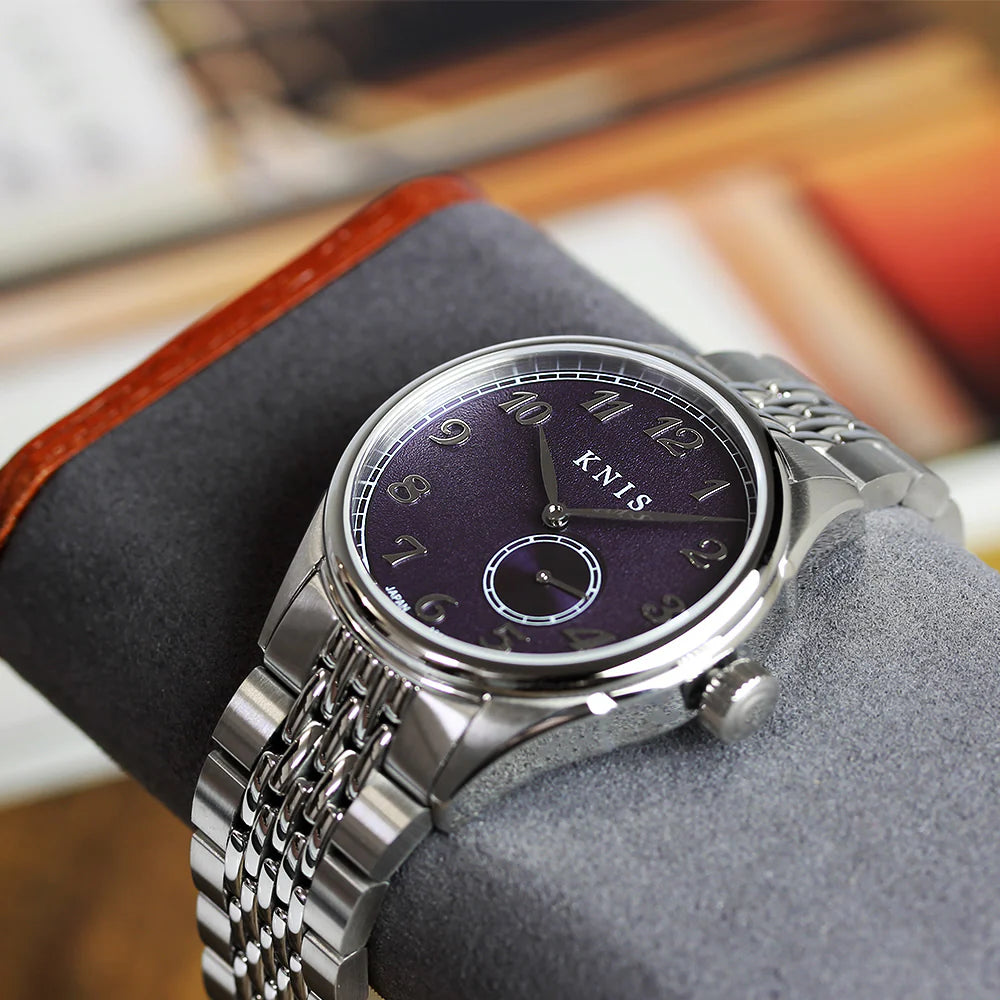 KNIS KODOU Small Seconds Automatic - Purple / Stainless Steel Bracelet (KN009-PPRC)