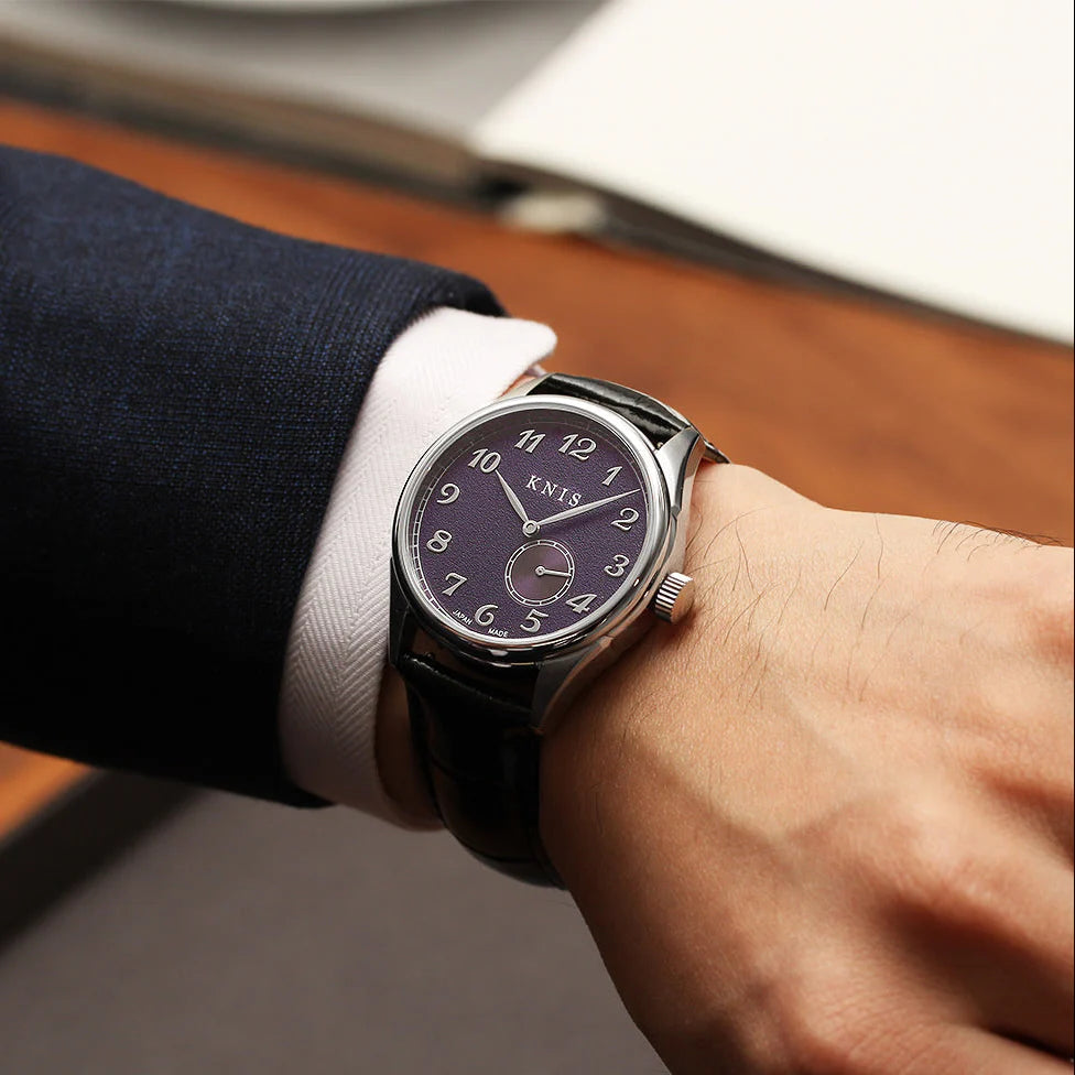 KNIS KODOU Small Seconds Automatic - Purple / Black Leather Strap (KN009-PPBKLE)
