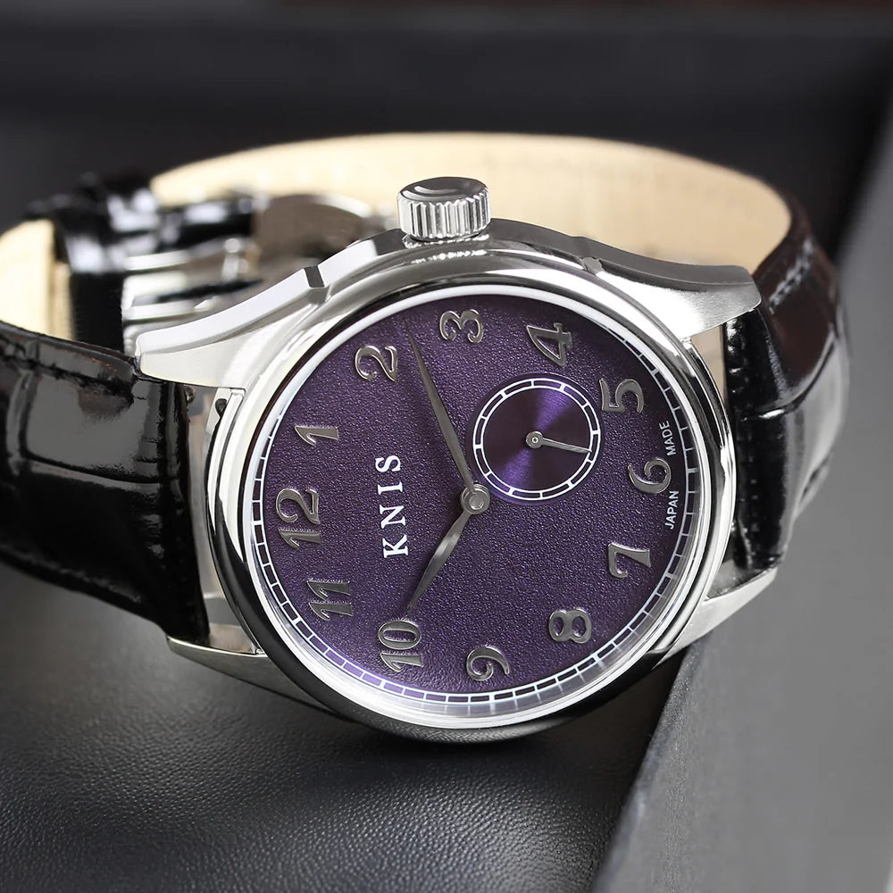 KNIS KODOU Small Seconds Automatic - Purple / Black Leather Strap (KN009-PPBKLE)