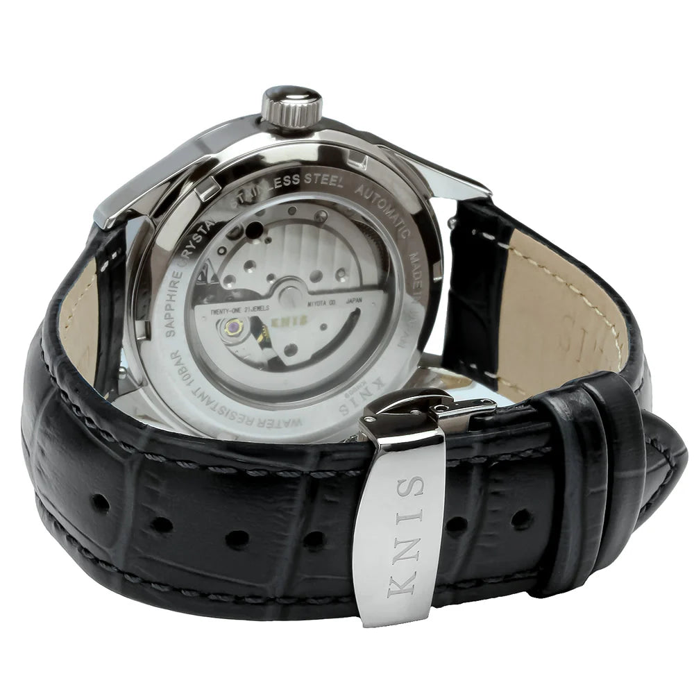KNIS KODOU Small Seconds Automatic - Purple / Black Leather Strap (KN009-PPBKLE)