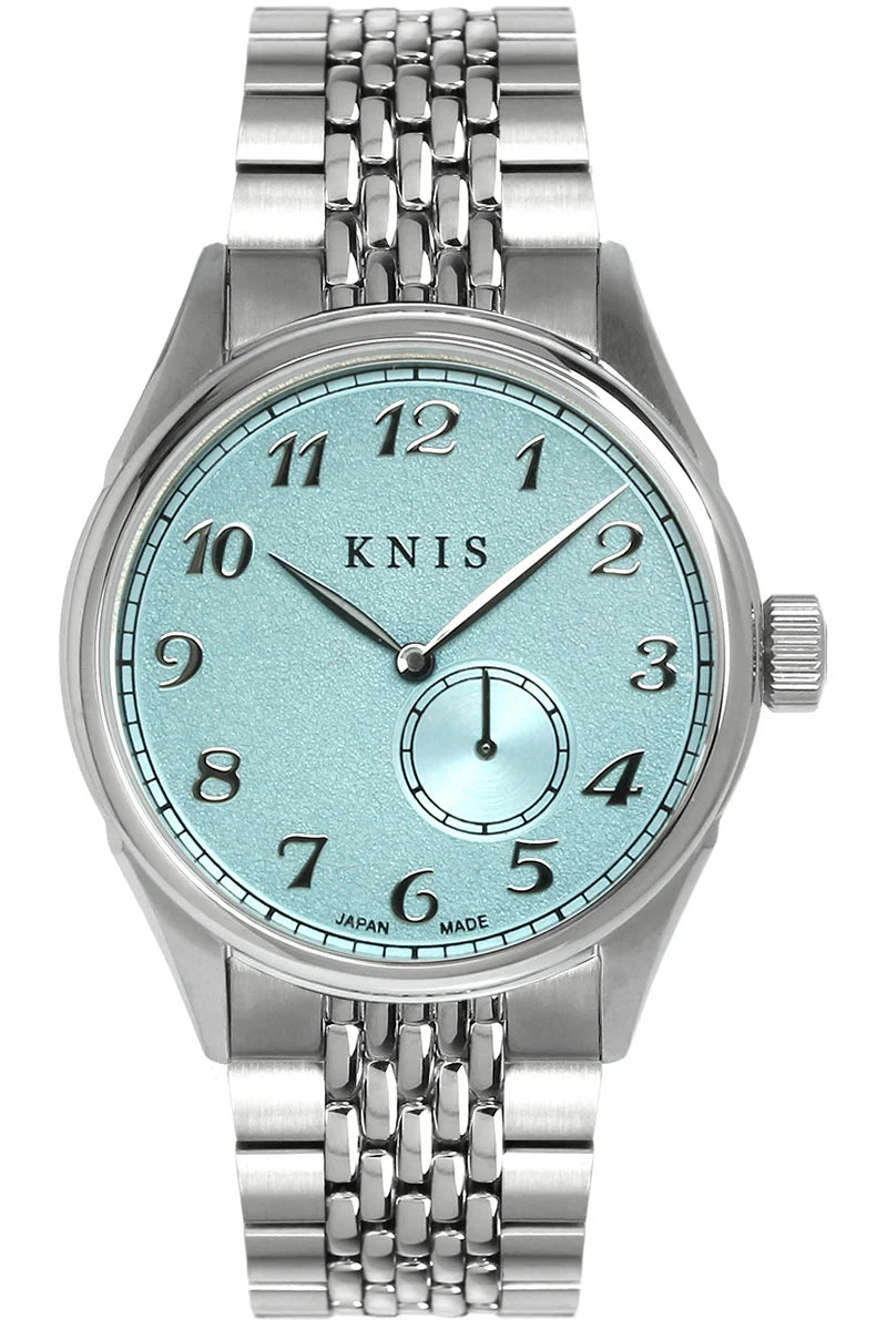 KNIS KODOU Small Seconds Automatic - Ice Blue / Stainless Steel Bracelet (KN009-IBLRC)