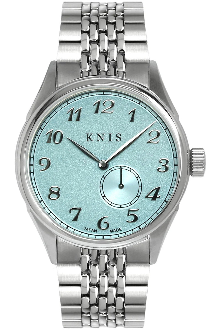 KNIS KODOU Small Seconds Automatic - Ice Blue / Stainless Steel Bracelet (KN009-IBLRC)