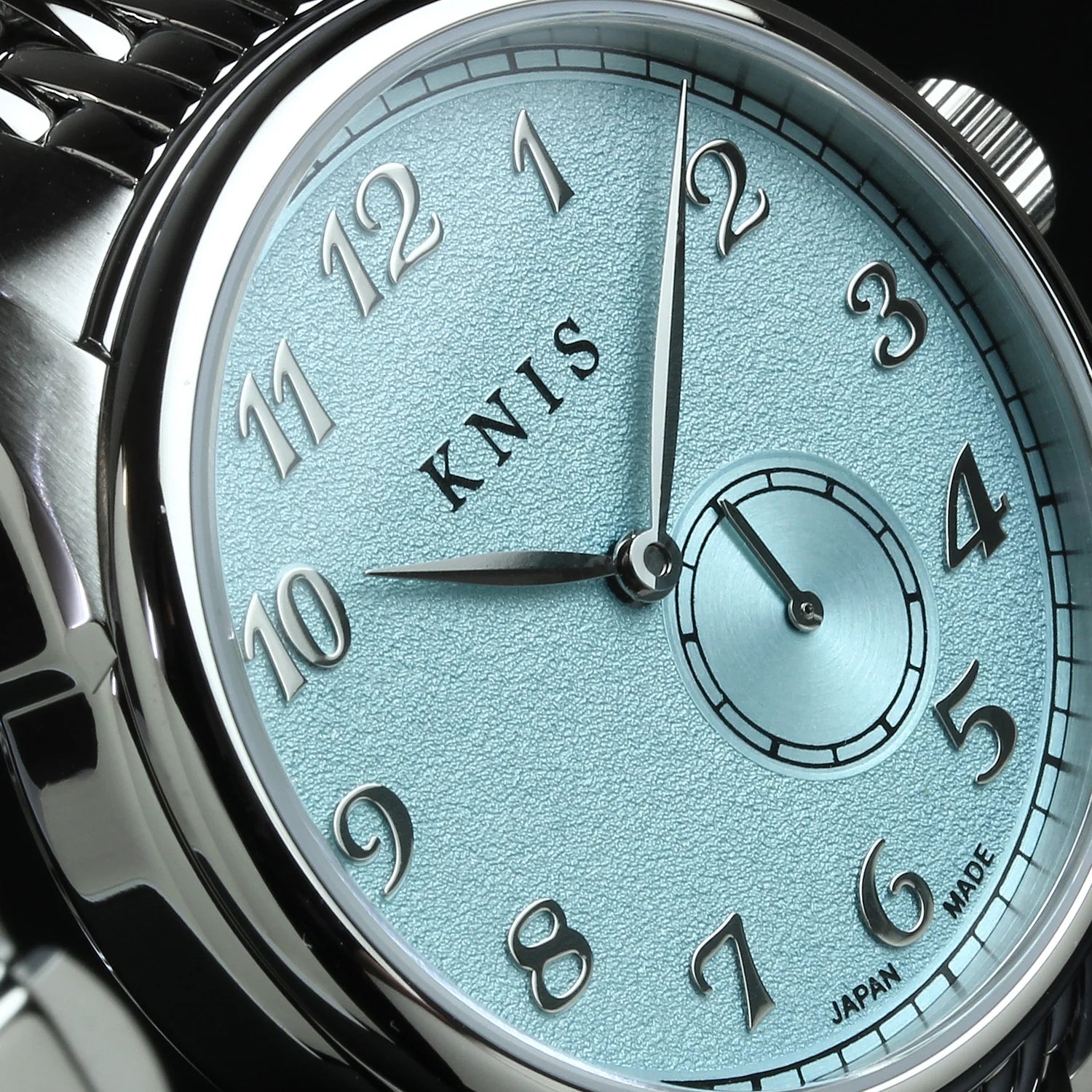 KNIS KODOU Small Seconds Automatic - Ice Blue / Stainless Steel Bracelet (KN009-IBLRC)