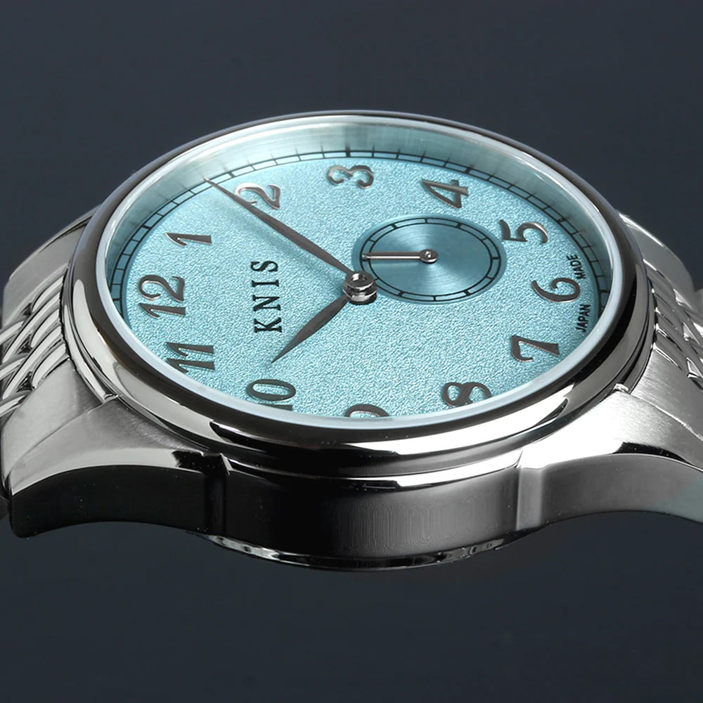 KNIS KODOU Small Seconds Automatic - Ice Blue / Stainless Steel Bracelet (KN009-IBLRC)