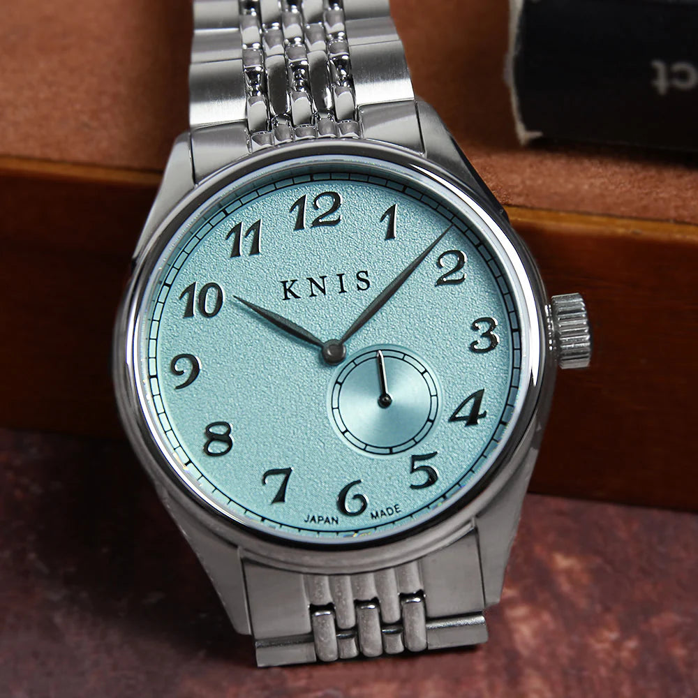 KNIS KODOU Small Seconds Automatic - Ice Blue / Stainless Steel Bracelet (KN009-IBLRC)