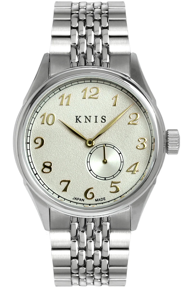 KNIS KODOU Small Seconds Automatic - Champagne Gray / Stainless Steel Bracelet (KN009-SGYRC)