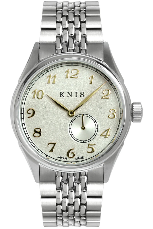 KNIS KODOU Small Seconds Automatic - Champagne Gray / Stainless Steel Bracelet (KN009-SGYRC)