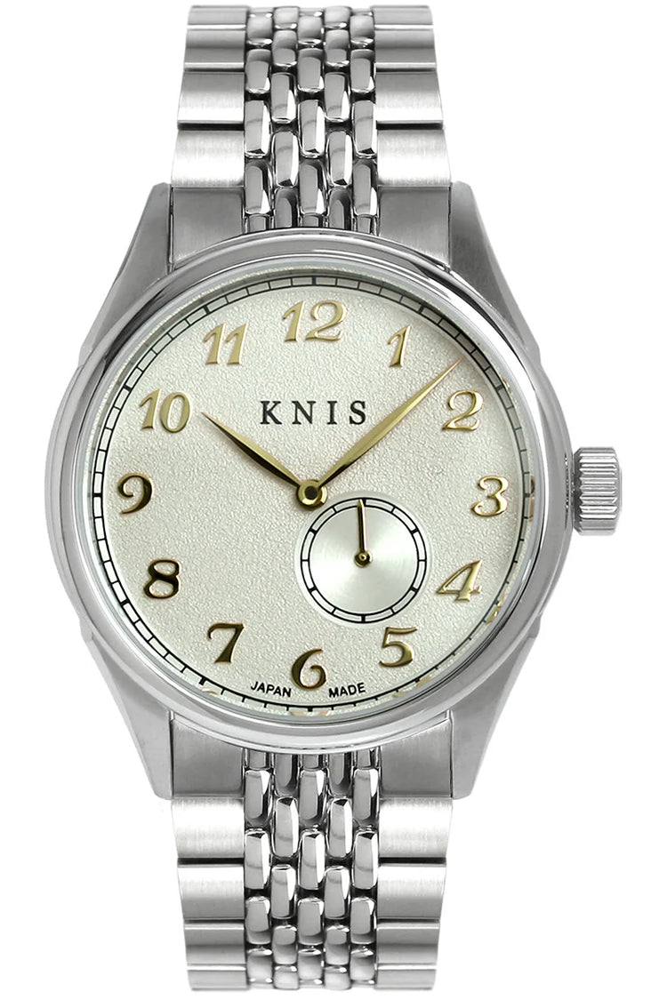 KNIS KODOU Small Seconds Automatic - Champagne Gray / Stainless Steel Bracelet (KN009-SGYRC)