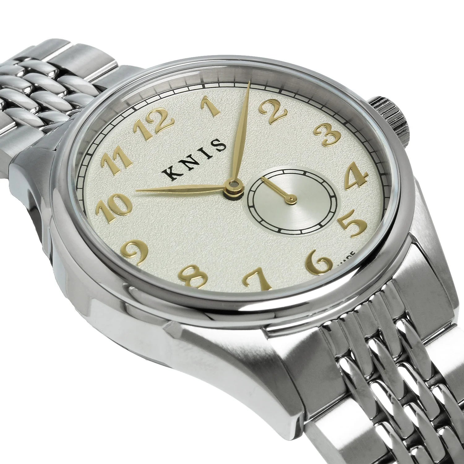 KNIS KODOU Small Seconds Automatic - Champagne Gray / Stainless Steel Bracelet (KN009-SGYRC)