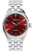 KNIS Automatic Sunray Dial Wine Red KN001-RD