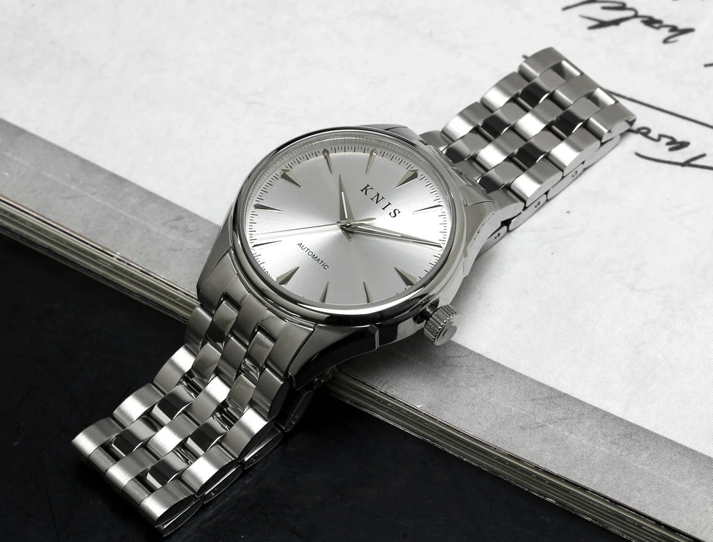 KNIS Automatic Sunray Dial White Silver KN001-WH