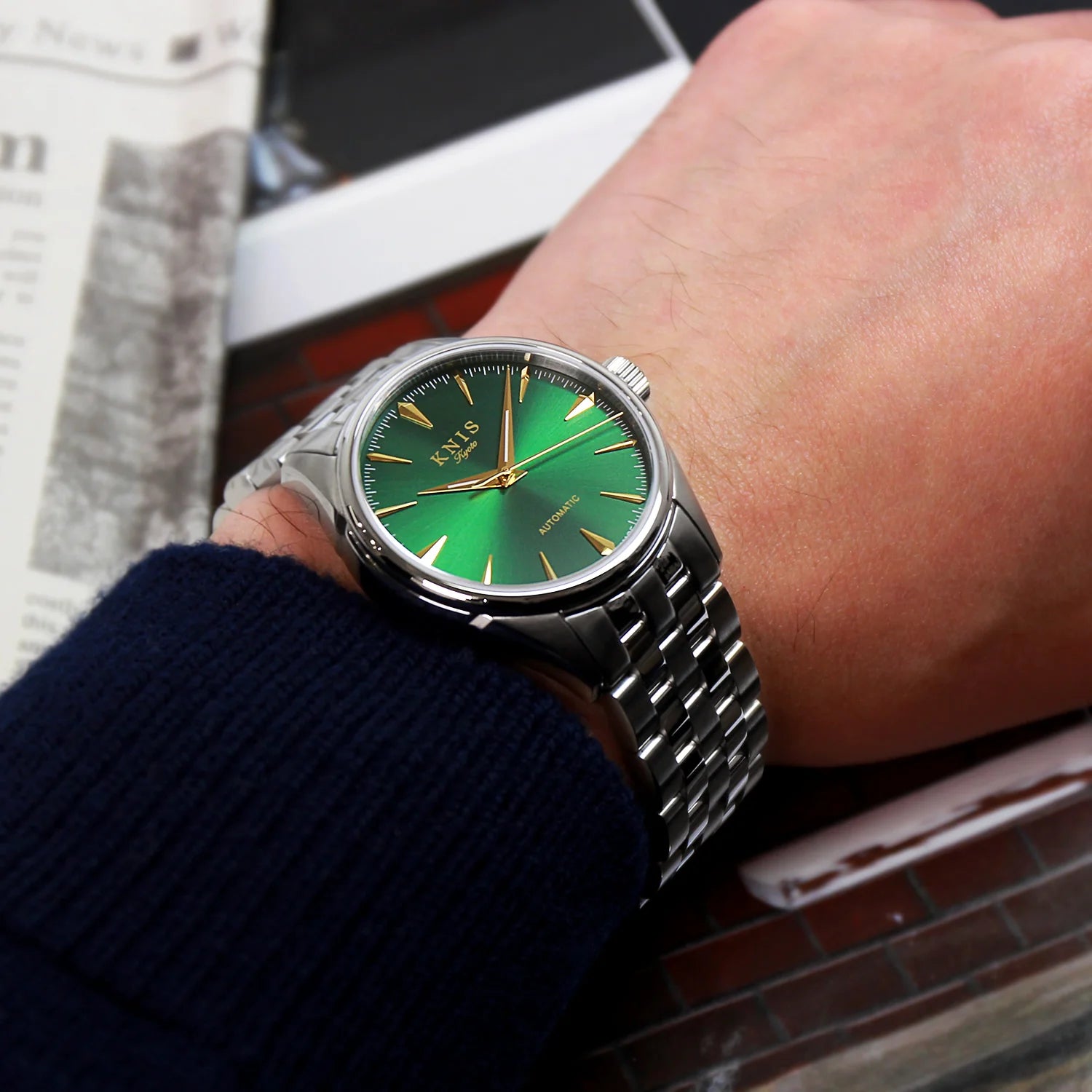 KNIS Automatic Sunray Dial Green KN001-GR