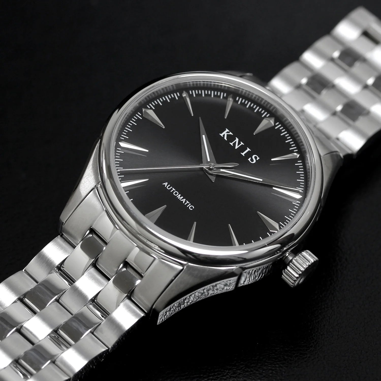 KNIS Automatic Sunray Dial Black 38mm KN001-BK