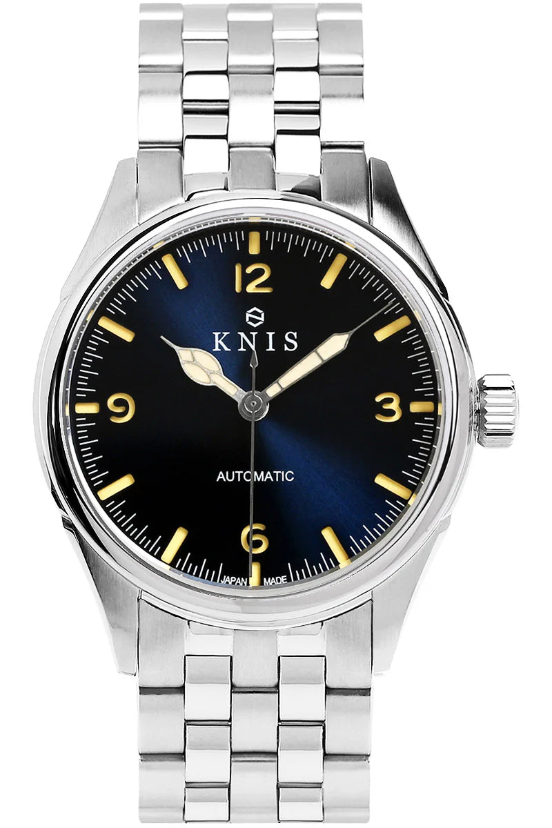 KNIS Automatic Retro Modern Super Luminova Blue KN002-BL