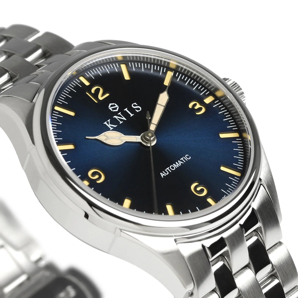 KNIS Automatic Retro Modern Super Luminova Blue KN002-BL