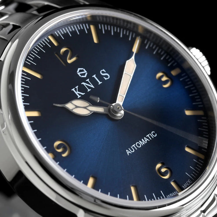 KNIS Automatic Retro Modern Super Luminova Blue KN002-BL