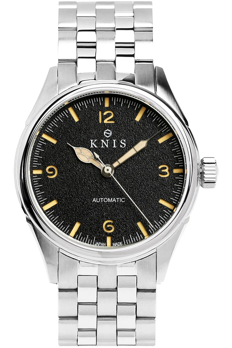 KNIS Automatic Retro Modern Super Luminova Black KN002-BK