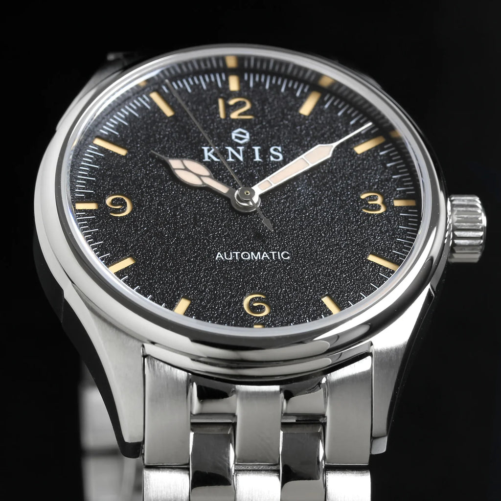 KNIS Automatic Retro Modern Super Luminova Black KN002-BK