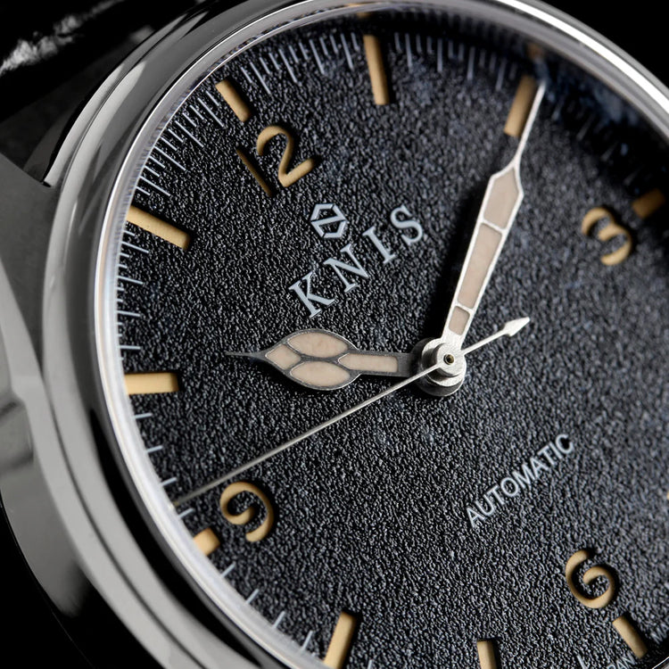 KNIS Automatic Retro Modern Super Luminova Black KN002-BK
