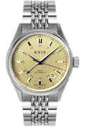 KNIS Classic GMT Automatic Silver / Rice Beads Bracelet (KN008-SVRC) - CHM