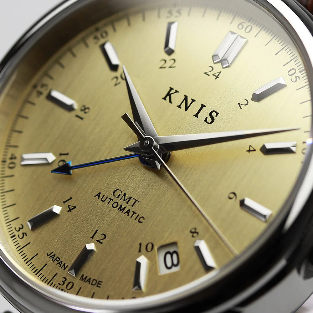 KNIS Classic GMT Automatic Silver / Rice Beads Bracelet (KN008-SVRC) - CHM