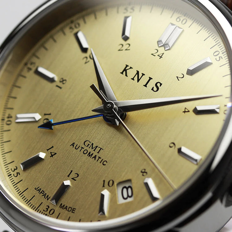 KNIS Classic GMT Automatic Silver / Rice Beads Bracelet (KN008-SVRC) - CHM