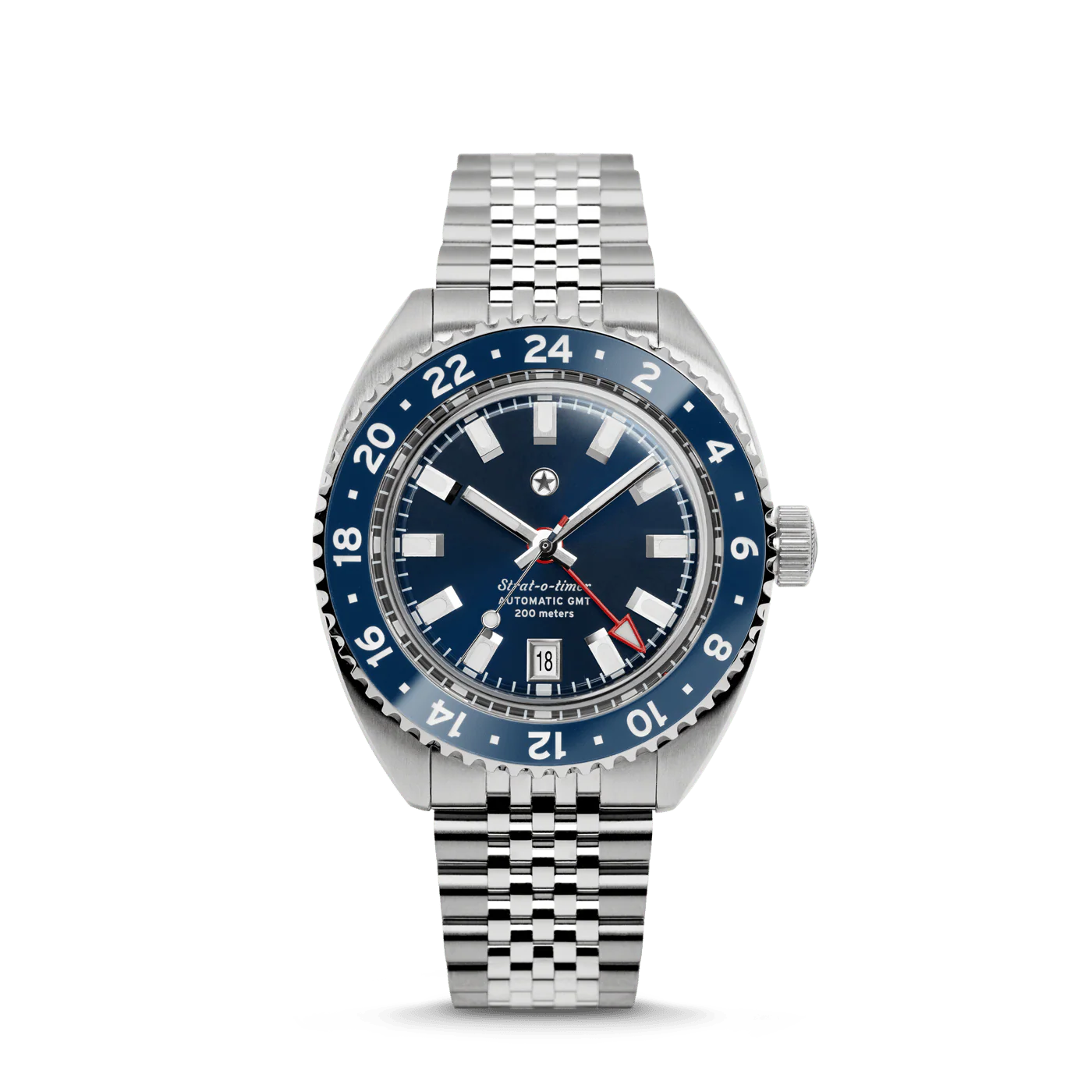 Jack Mason Strat-o-timer GMT: Bluebonnet – Clicky Bezel